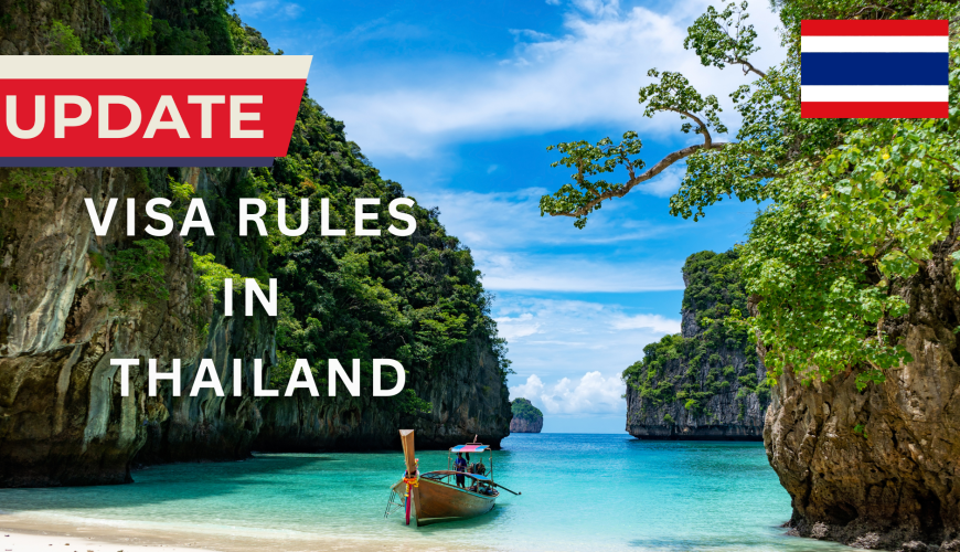 Add a heading THAILAND ON ARRIVAL VISA NEW RULES
